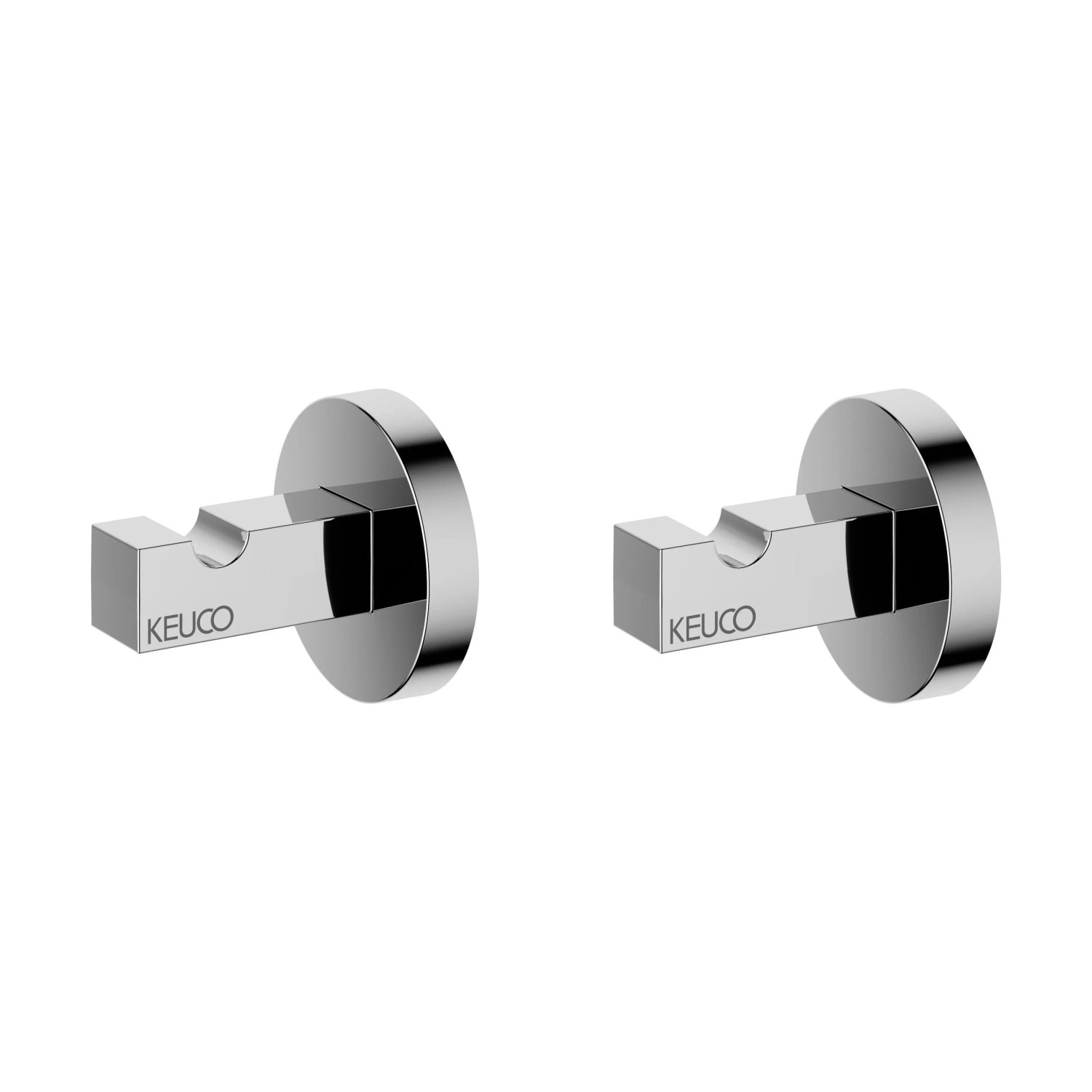 Keuco Handtuchhaken Edition 90 2er Set zum Schrauben Verchromt
