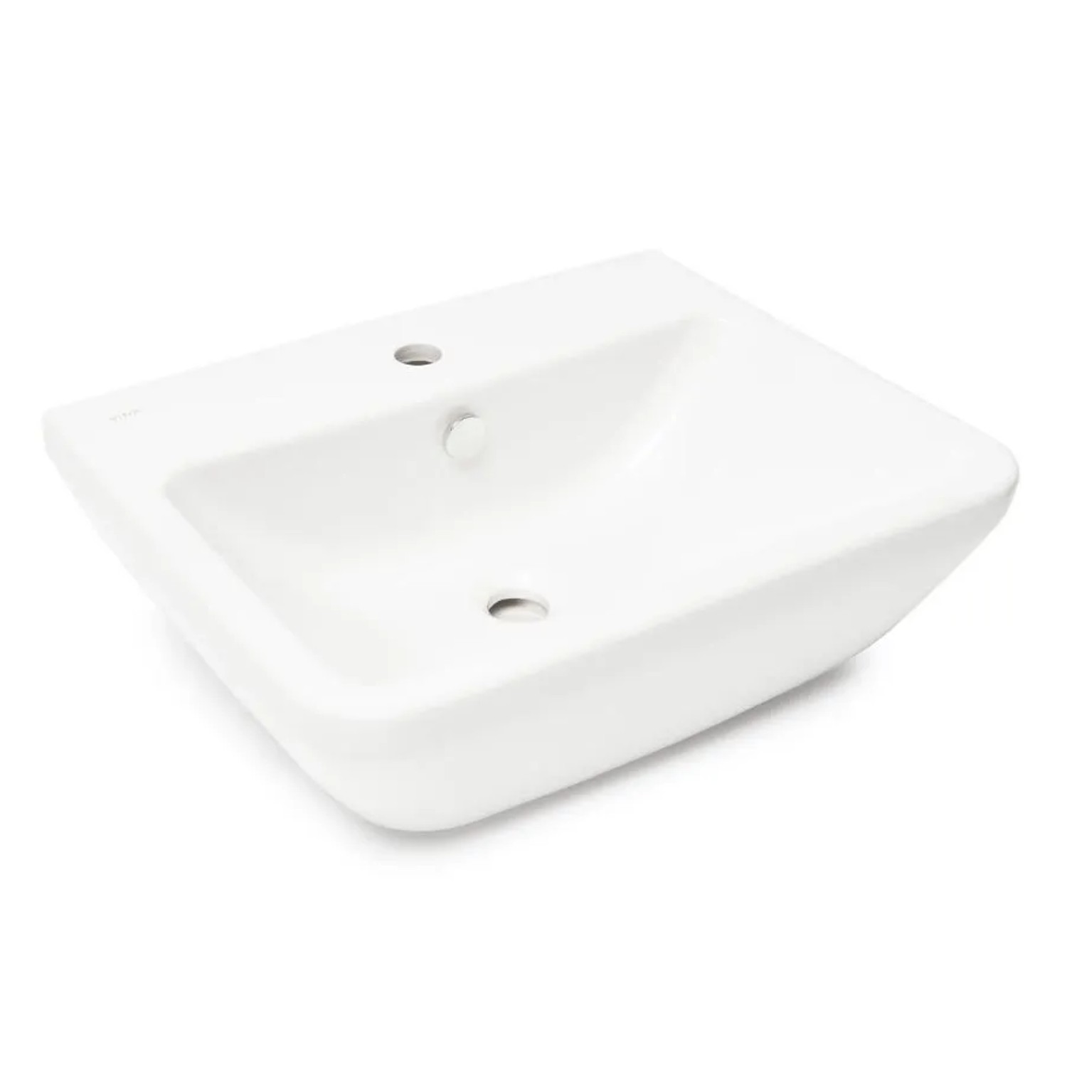 Vitra Waschtisch Hängewaschbecken INTEGRA Hahnloch und Überlauf 55x45CM Weiß