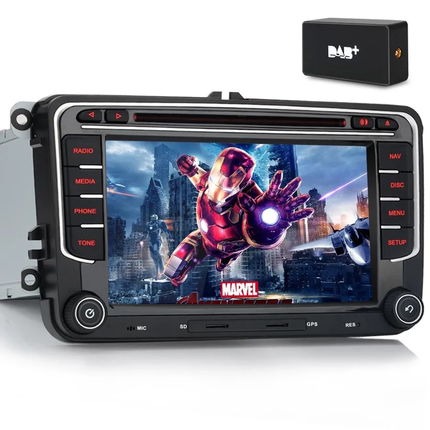 Junsun Autoradio Für VW Skoda Seat CD DVD Mirror Link DAB+