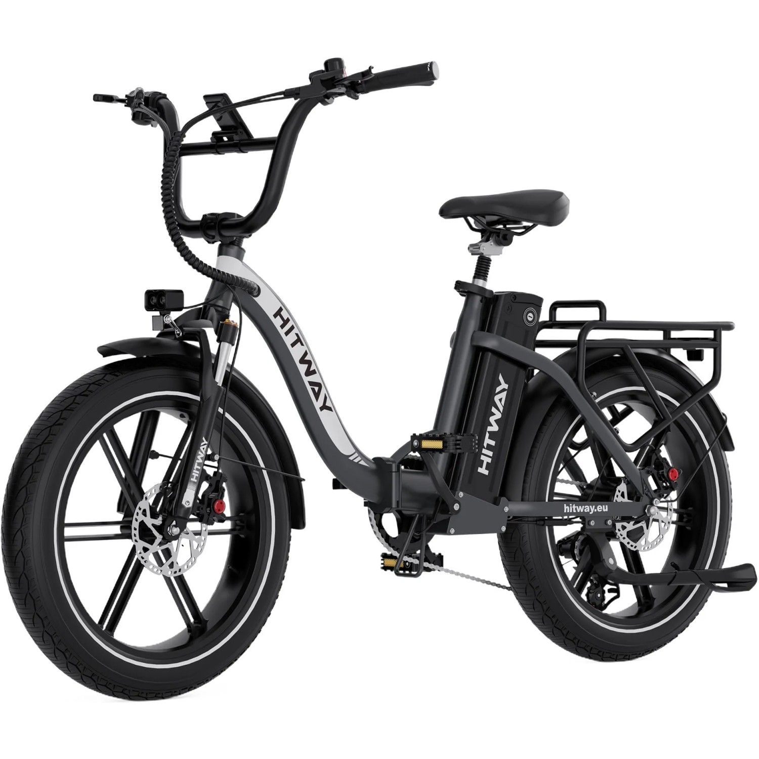 HITWAY E-Bike BK6S PRO 20 Zoll 18Ah Akku Reichweite 70-140KM 250W 7-Gang APP NFC