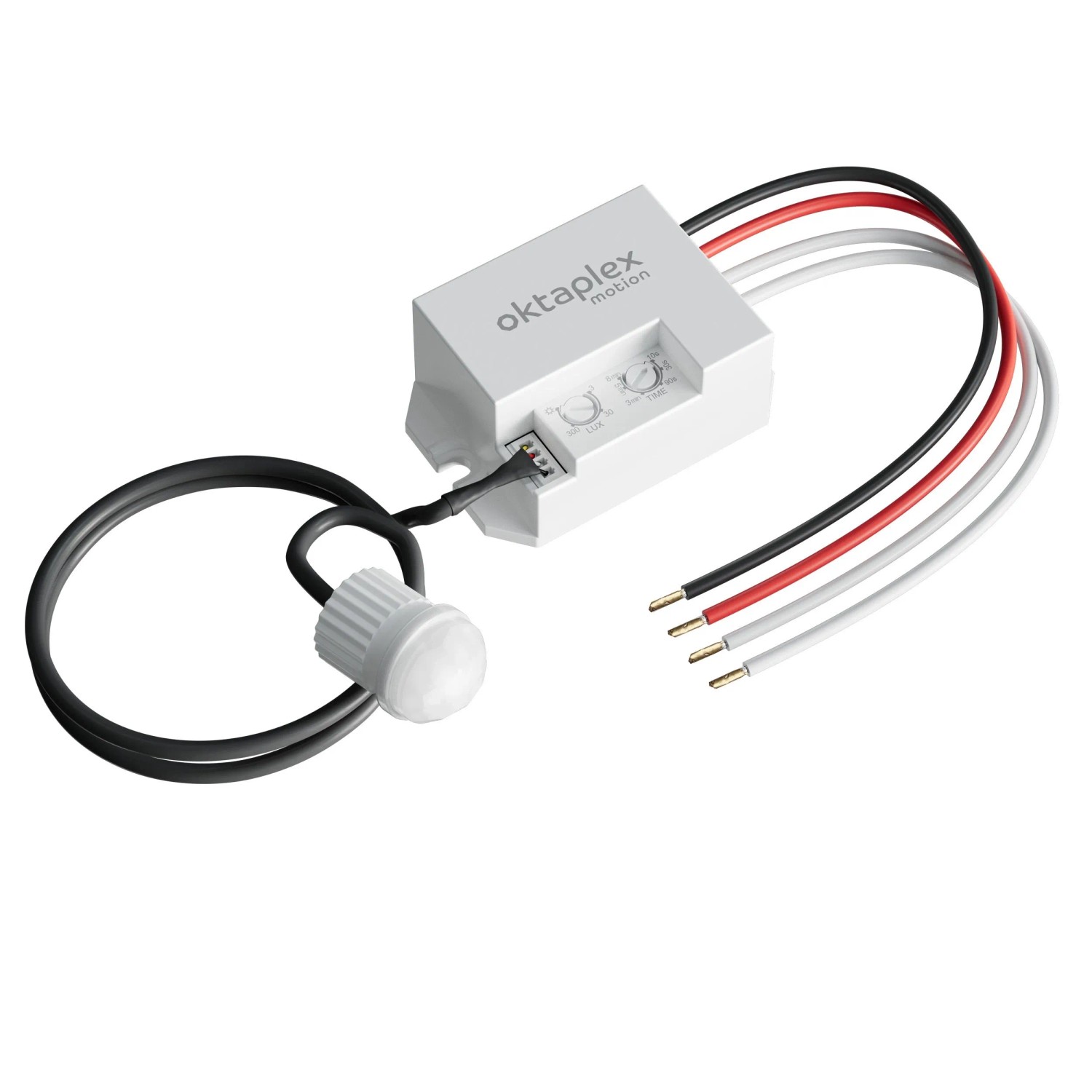 Oktaplex Jan 12V - 24V Einbau Bewegungsmelder 360 Grad IP65 Potentialfrei