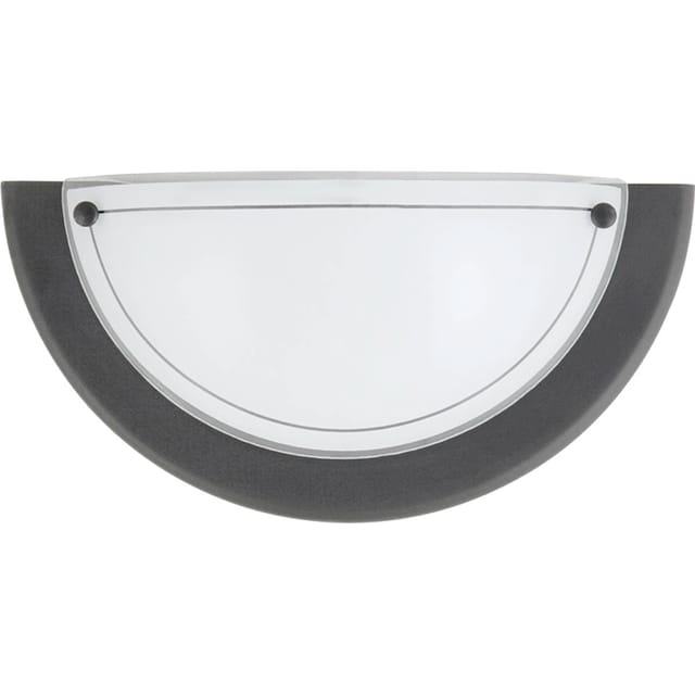 Badezimmer-Halbdecken-Wandleuchte E27 schwarz Ufo 5163 Rabalux
