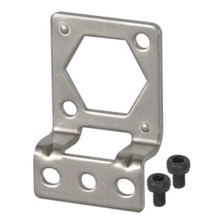 Befestigungswinkel aus Metall, senkrecht - Riegler