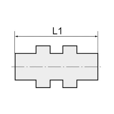 Schottverschraubung pom, g 3/8, für Schlauch-Außen-Ø 5 mm - Riegler