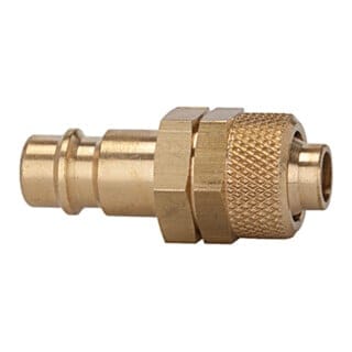 Nippel für Kupplungen nw 7,2 - 7,8, ms blank, für Schlauch 12x9 - Riegler