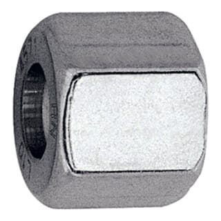 Berwurfmutter, M14x1,5, Rohr-Außen-Ø 8 mm, Edelstahl 1.4571 - Riegler