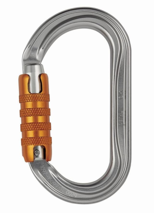 Leichter ovaler OK TrialCT-Lock-Karabiner PETZL - M33A TL