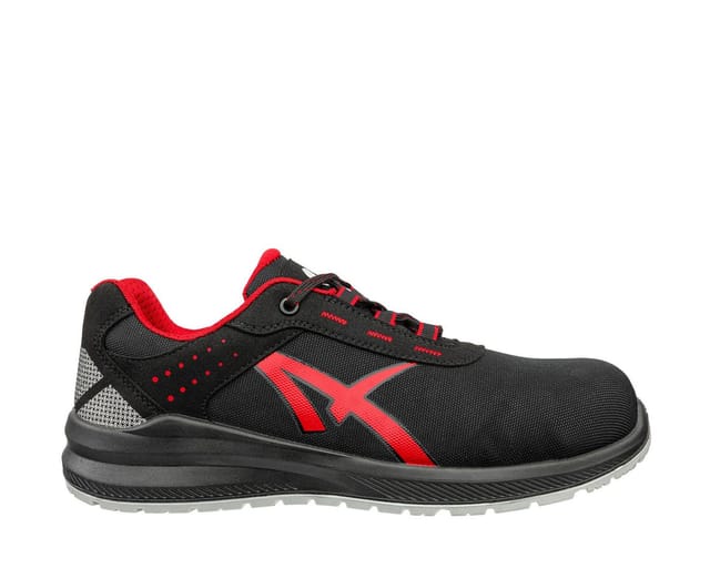 Albatros - grid low src 648710210000042 Sicherheitsschuh S3 Schuhgröße (eu): 42 Schwarz, Rot 1 Paar