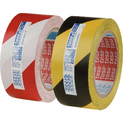 Tesa - 60760-00088-15 Bodenmarkierungsband ® Professional Rot/Weiß (l x b) 33 m x 50 mm 1 St.