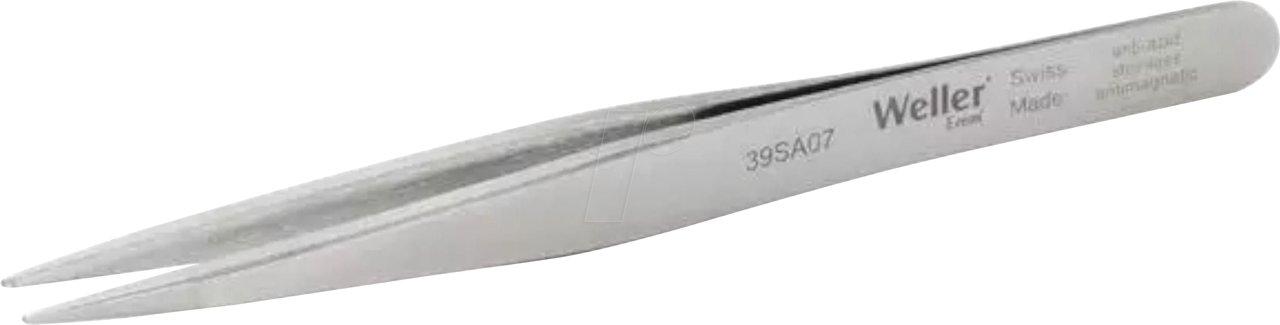 EREM 39SA07 - Pinzette, 0,7 mm Spitzenaussparung, 119 mm