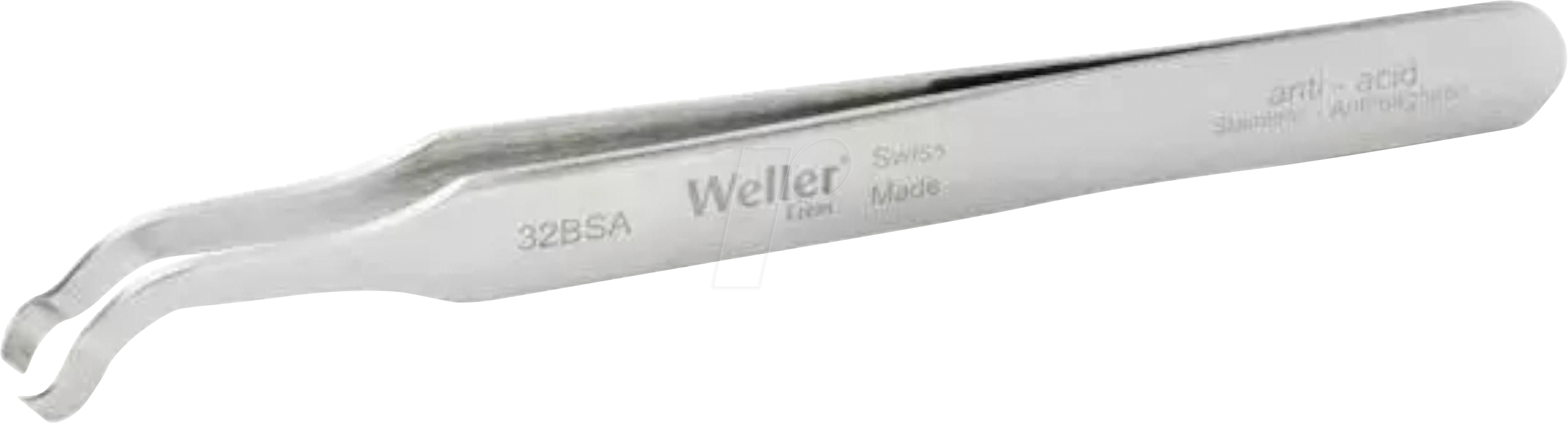 EREM 32BSA - SMD-Pinzette, abgewinkelt 45°, runde Spitzen Ø 5 mm, 115 mm