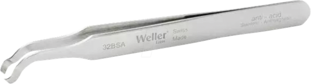 EREM 32BSA - SMD-Pinzette, abgewinkelt 45°, runde Spitzen Ø 5 mm, 115 mm