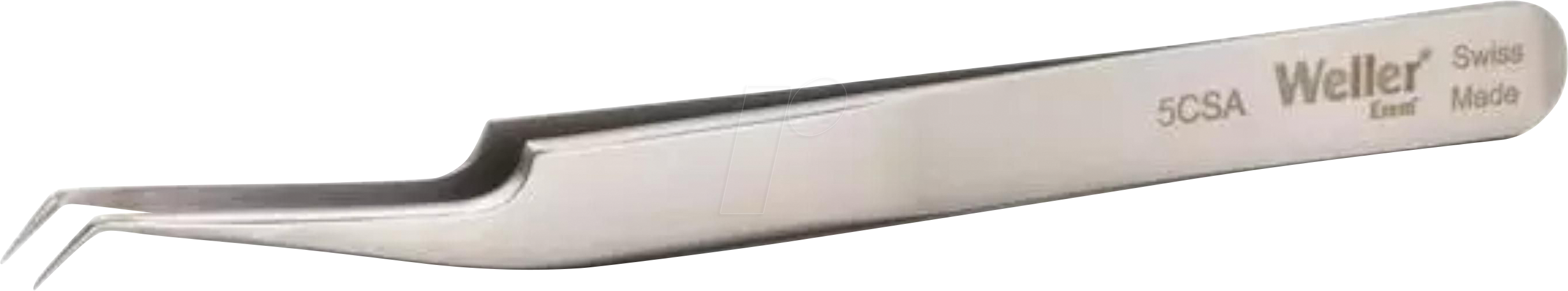 EREM 5CSA - Präzisionspinzette, sehr feine Spitzen, abgewinkelt 30°, 115 mm