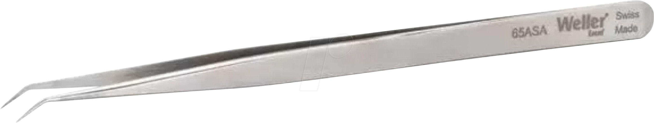 EREM 65ASA - Präzisionspinzette, abgewinkelt 50°, sehr feine Spitzen, 140 mm
