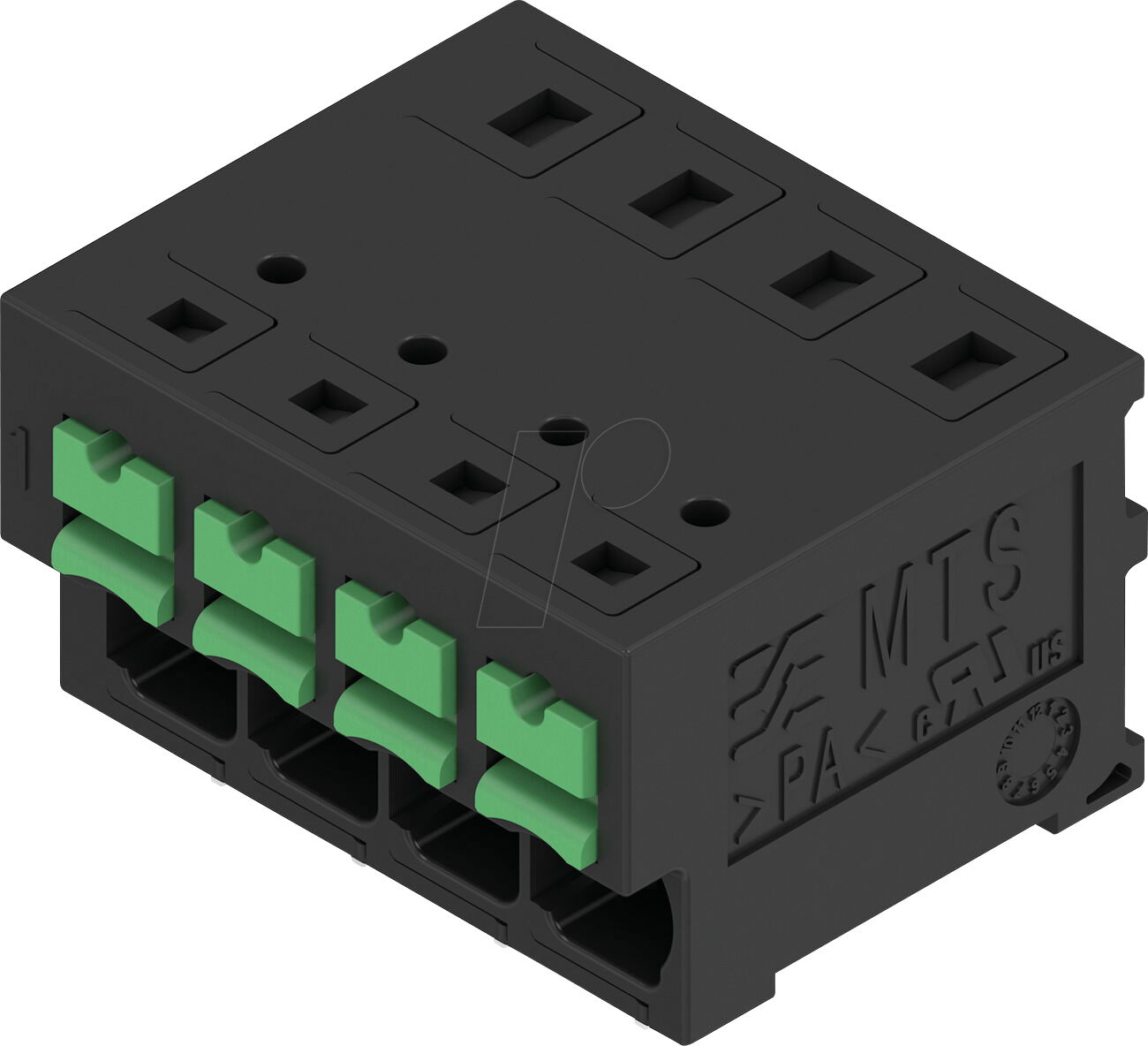 MTS 5-04 H T4 BT - Signalklemme, SNAP IN mit Betätigungstaste, 4-polig, 90°