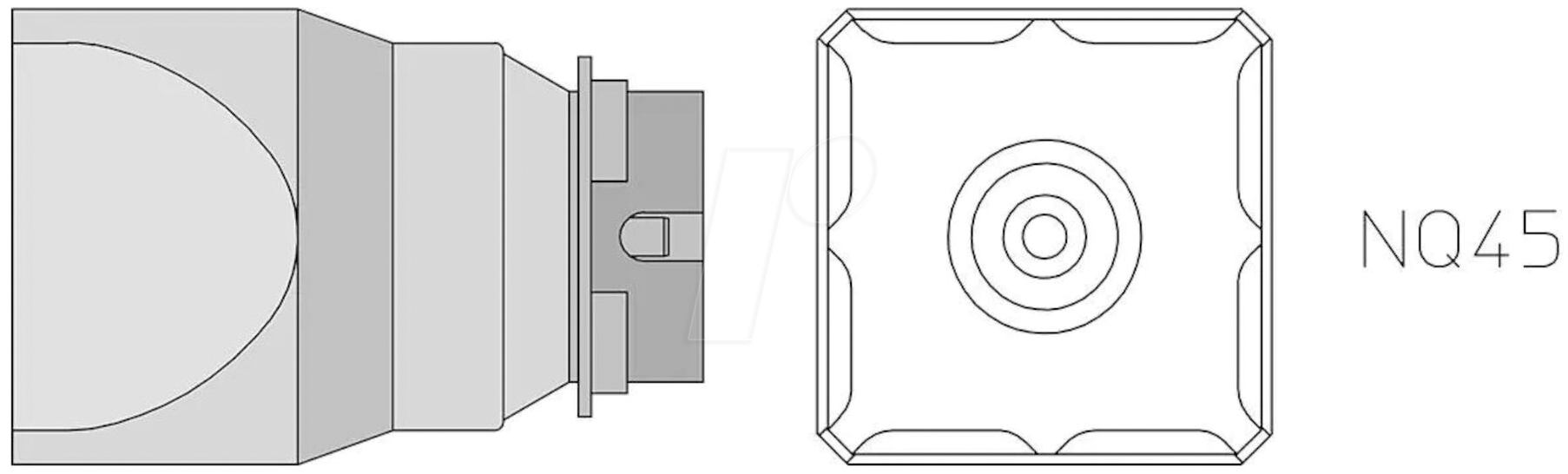 WE T0058736833N - NQ45 Heißluftdüse 31,3x31,3 mm