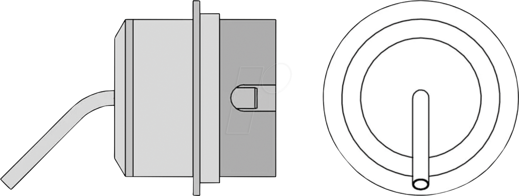 WE T0058736882N - NR02 Heißluftdüse Ø1,7 mm, gebogen 45°