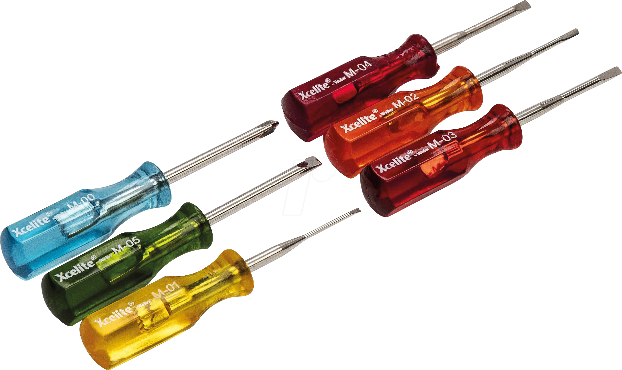 WEX M60N - 7-teiliges Mini-Schraubendreher-Set - Zollgrößen