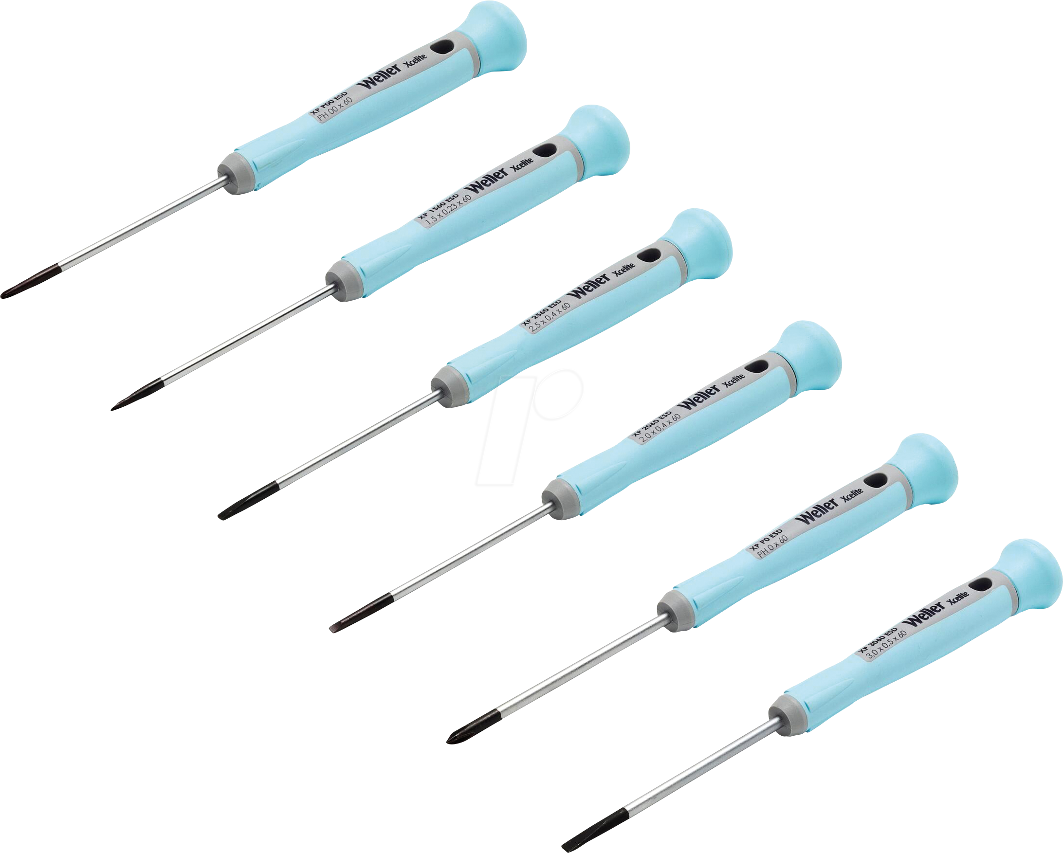 WEX XP600 - 6-teiliges ESD-Präzisionsschraubendreher-Set