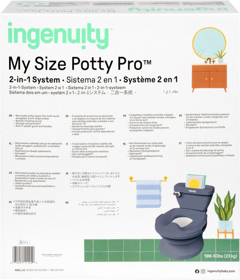 Ingenuity My Size Potty Pro - Blue