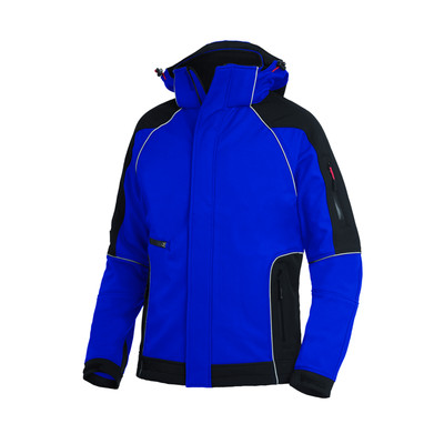 Wetter- und Kälteschutz-Softshelljacke WALTER, königsblau/schwarz, Größe S