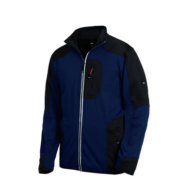Wetter- und Kälteschutz-Fleecejacke RALF, marineblau/schwarz, Größe L