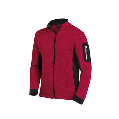 Strickjacke CHRISTOPH, rot/schwarz, Größe XL