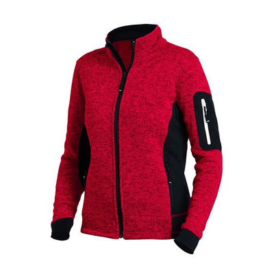 Strickjacke MARIEKE, rot/schwarz, Größe M