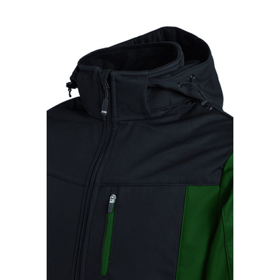 Wetter- und Kälteschutz-Softshelljacke JANNIK, grün/schwarz, Größe XL