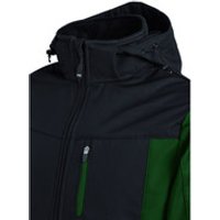 Wetter- und Kälteschutz-Softshelljacke JANNIK, grün/schwarz, Größe XL Bild 2