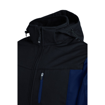 Wetter- und Kälteschutz-Softshelljacke JANNIK, marineblau/schwarz, Größe 4XL