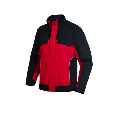 Berufsjacke ERNST, rot/schwarz, Größe L
