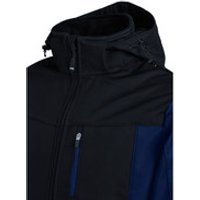 Wetter- und Kälteschutz-Softshelljacke JANNIK, marineblau/schwarz, Größe S Bild 2