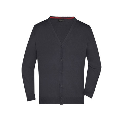 Herren Strickjacke JN661, schwarz, Größe S