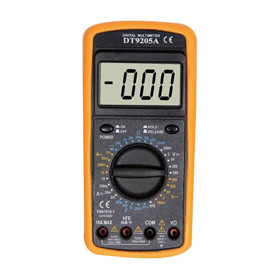 Uni-t - Digital-Multimeter DT9205A 600Vac/dc, 10Aac/dc, Widerstand, Kapazität, Kontinuität...