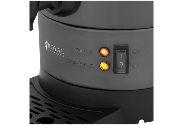 Royal Catering - Kaffeemaschine Kaffeeautomat Filterkaffeemaschine 6 l Edelstahl Ausguss Griff