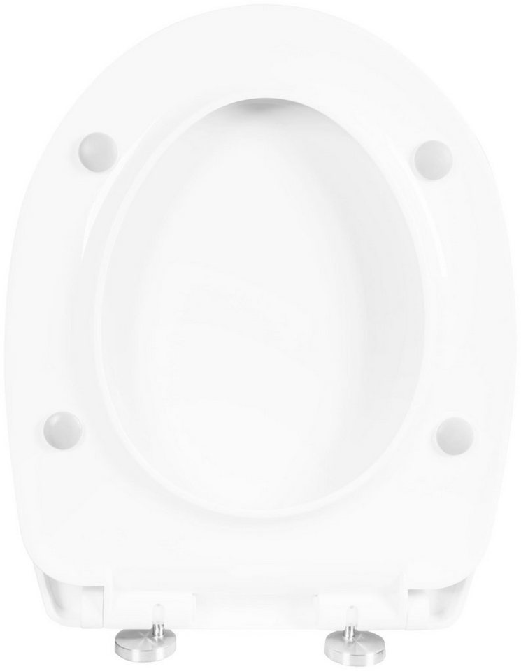 CORNAT WC-Sitz Außergewöhnliche 3D-Optik - Pflegeleichter Thermoplast - Quick up &, Clean Funktion - Absenkautomatik - Montage von oben / Toilettensitz Bild 5