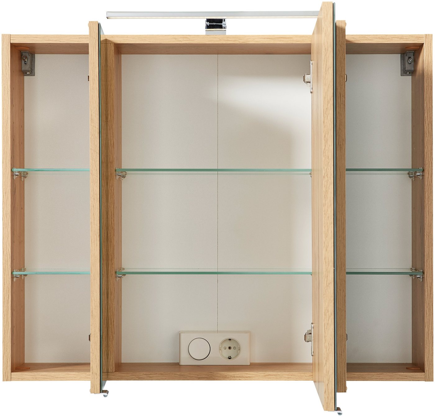 welltime Spiegelschrank Malibu Breite 80 cm, mit Spiegeltüren und Türendämpfern Bild 5