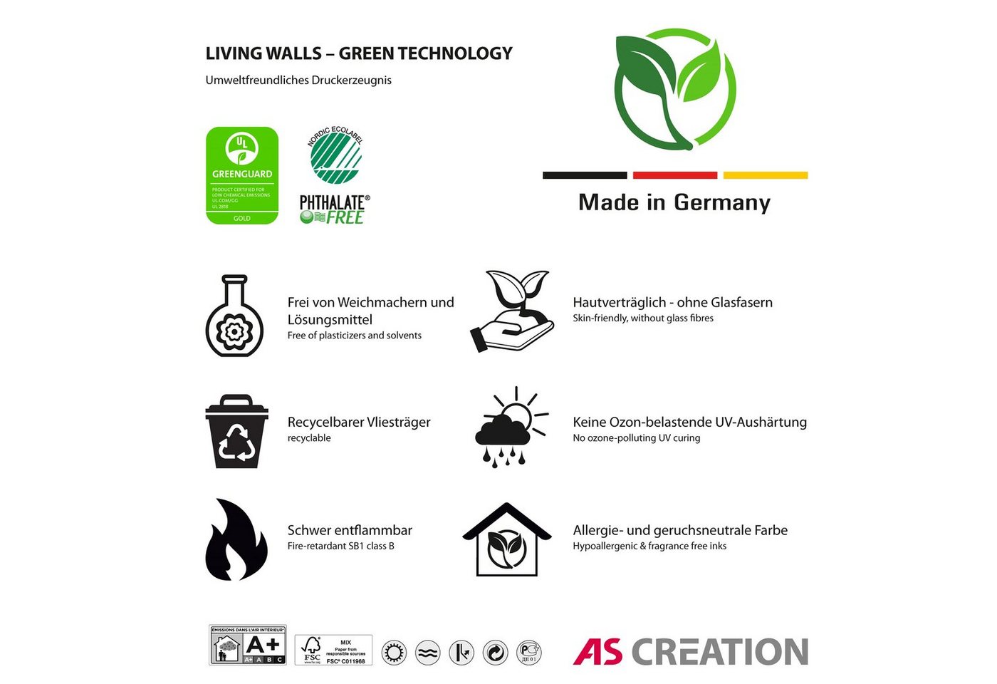 living walls Fototapete Walls by Patel Leaf Garden, glatt, Vlies, Wand Bild 2
