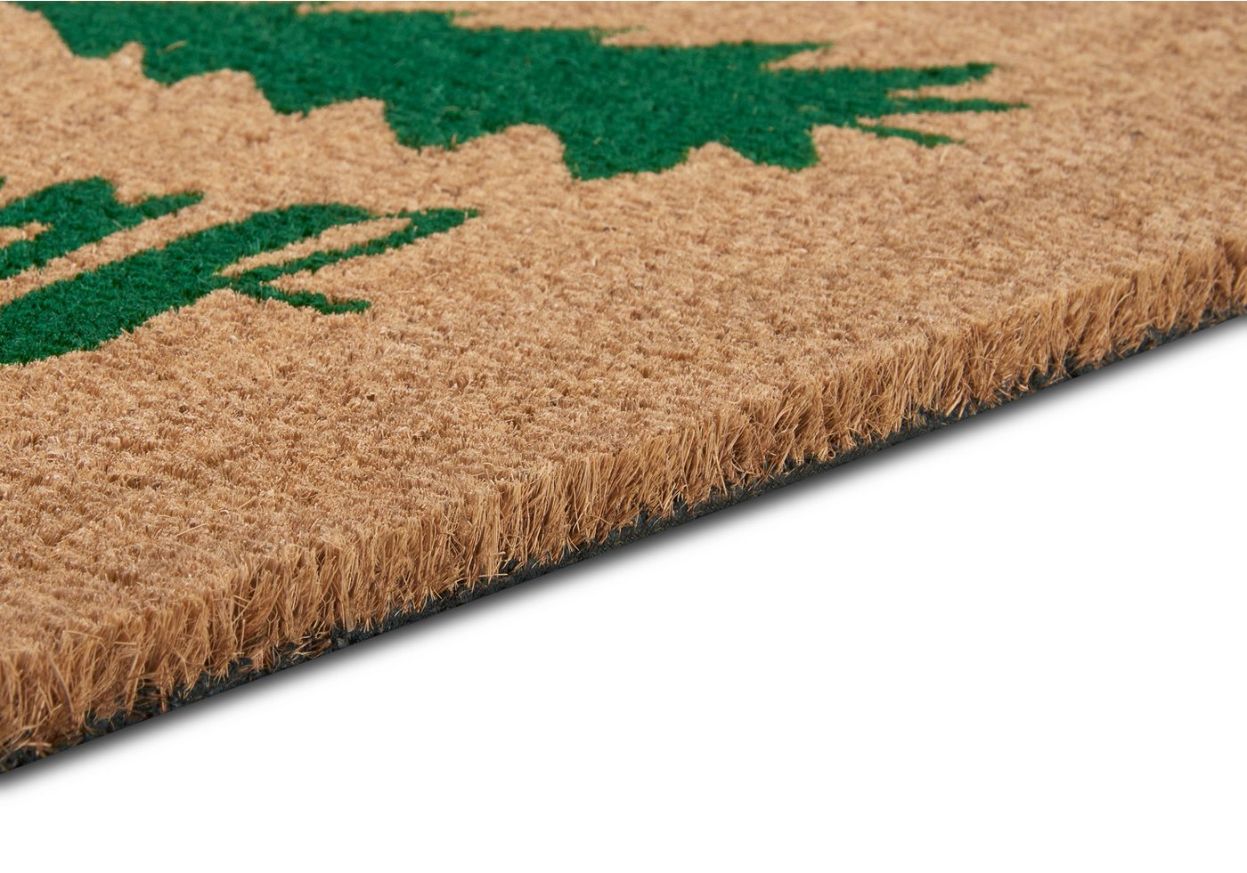HANSE Home Fußmatte Mix Mats Kokos Decorated Pine Trees, Türmatte, rechteckig, Höhe: 15 mm, Weihnachten, Schmutzfangmatte, Outdoor, Rutschfest, Innen, Kokosmatte Bild 2