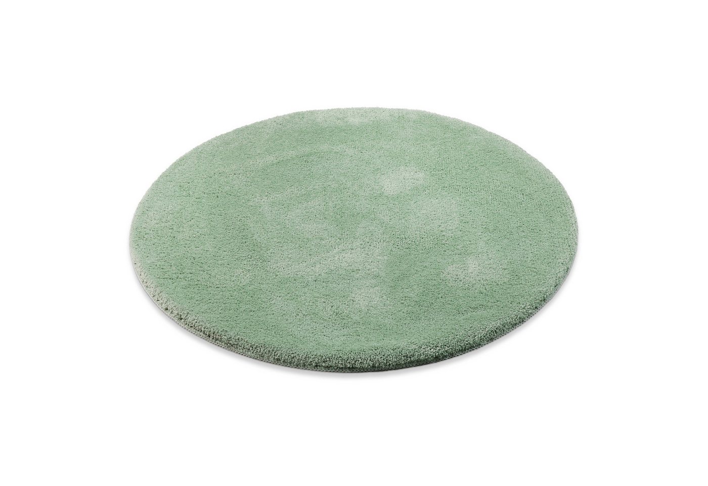 OTTO home Badematte Neele, uni, viele Farben, Badvorleger, Badezimmer Teppich, Höhe 20 mm, rutschhemmend beschichtet, schnell trocknend, Polyester, rund, Badteppich, getuftet, modern, Uni, antirutsch, flauschig, Hochflor