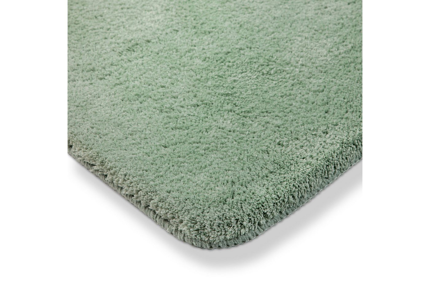 OTTO home Badematte Neele, uni, viele Farben, Badvorleger, Badezimmer Teppich, Höhe 20 mm, rutschhemmend beschichtet, schnell trocknend, Polyester, rund, Badteppich, getuftet, modern, Uni, antirutsch, flauschig, Hochflor Bild 3