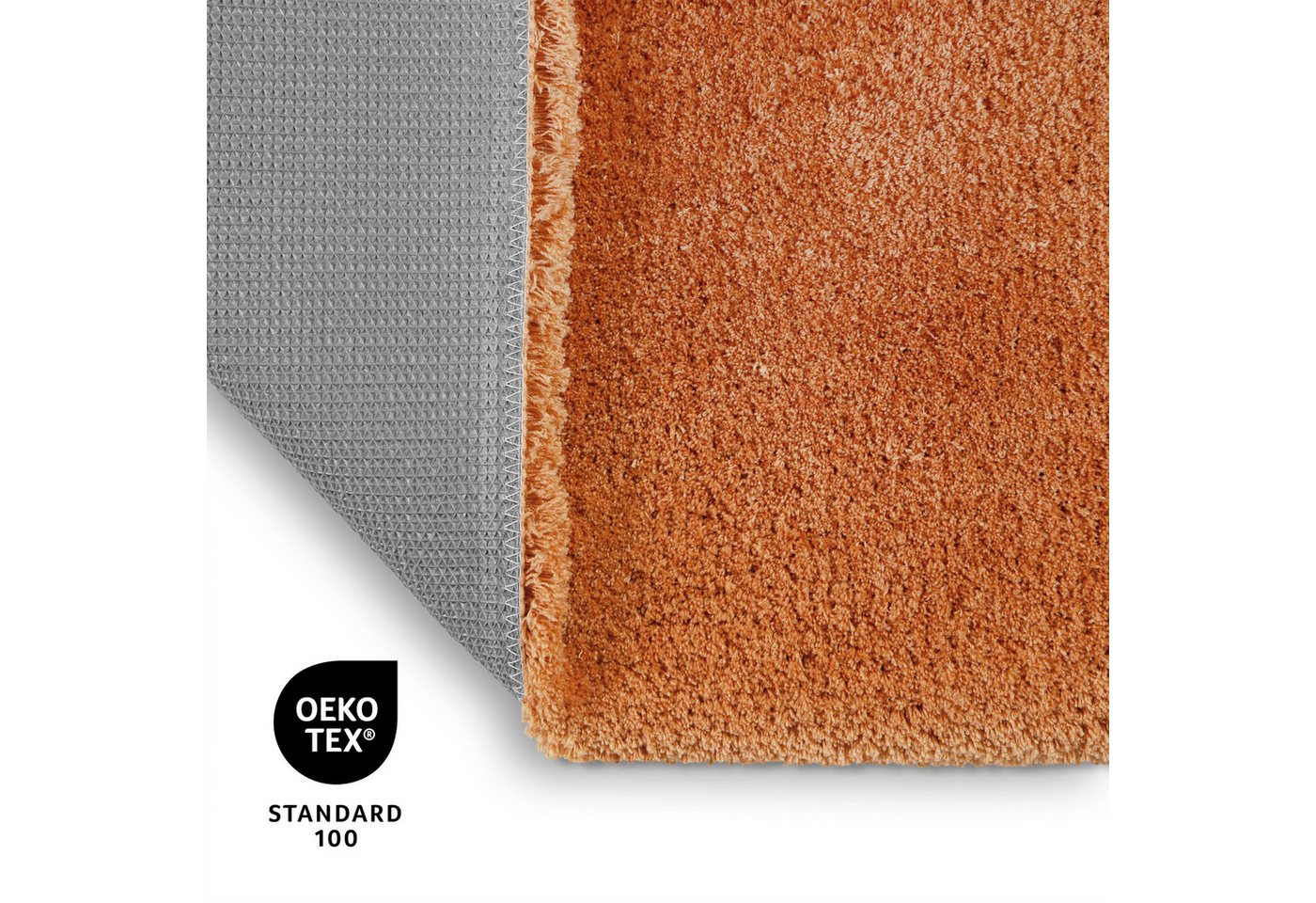 OTTO home Badematte Kaarin, uni, viele Farben, Badvorleger, Badezimmer Teppich, Höhe 30 mm, rutschhemmend beschichtet, fußbodenheizungsgeeignet, Polyester, rechteckig, Badteppich, getuftet, flauschig, hochflor, große Farbauswahl Bild 4