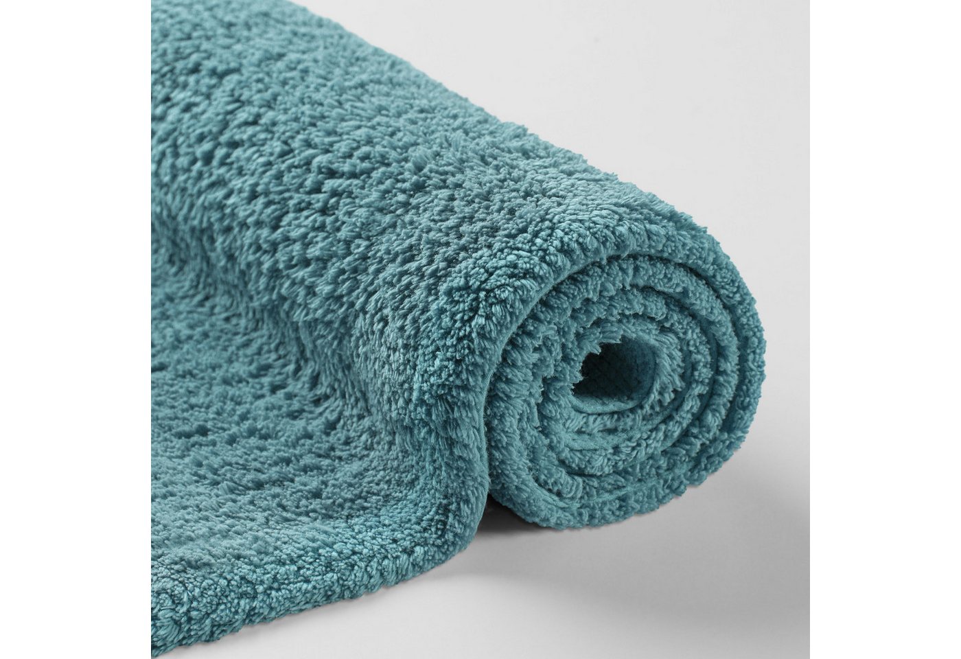 OTTO home Badematte Selenne, uni, viele Farben, Badvorleger, Badezimmer Teppich, Höhe 20 mm, rutschhemmend beschichtet, fußbodenheizungsgeeignet, Baumwolle, rechteckig, Badteppich, getuftet, modern, Uni, antirutsch, flauschig, Baumwolle Bild 2