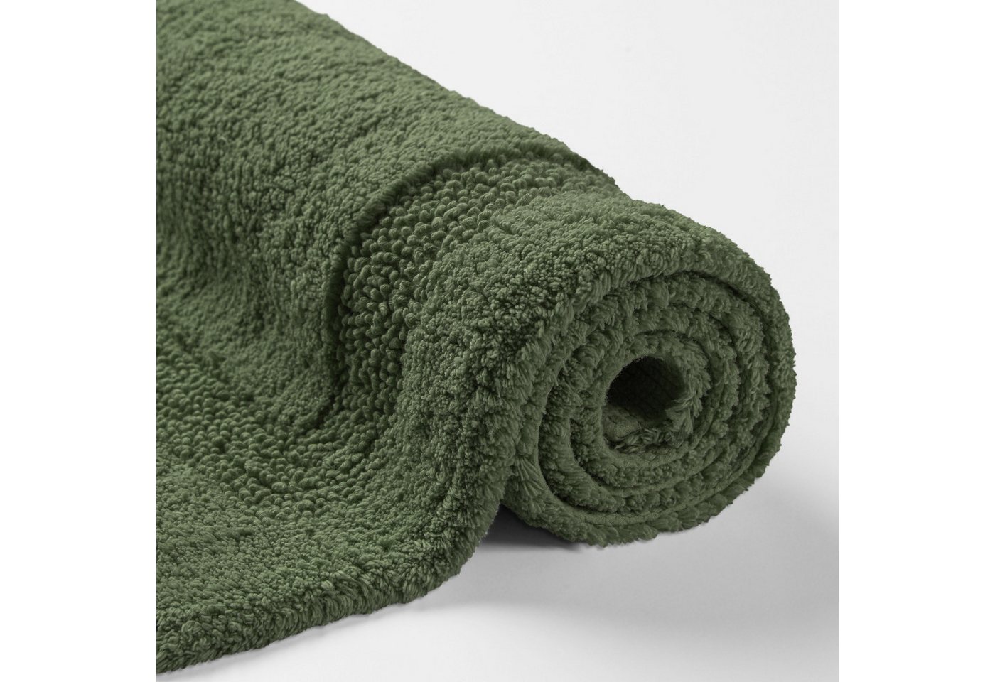 OTTO home Badematte Meellor, uni, viele Farben, Badvorleger, Badezimmer Teppich, Höhe 20 mm, rutschhemmend beschichtet, fußbodenheizungsgeeignet, Baumwolle, rund, Badteppich, getuftet, modern, Uni, antirutsch, flauschig, Baumwolle Bild 4