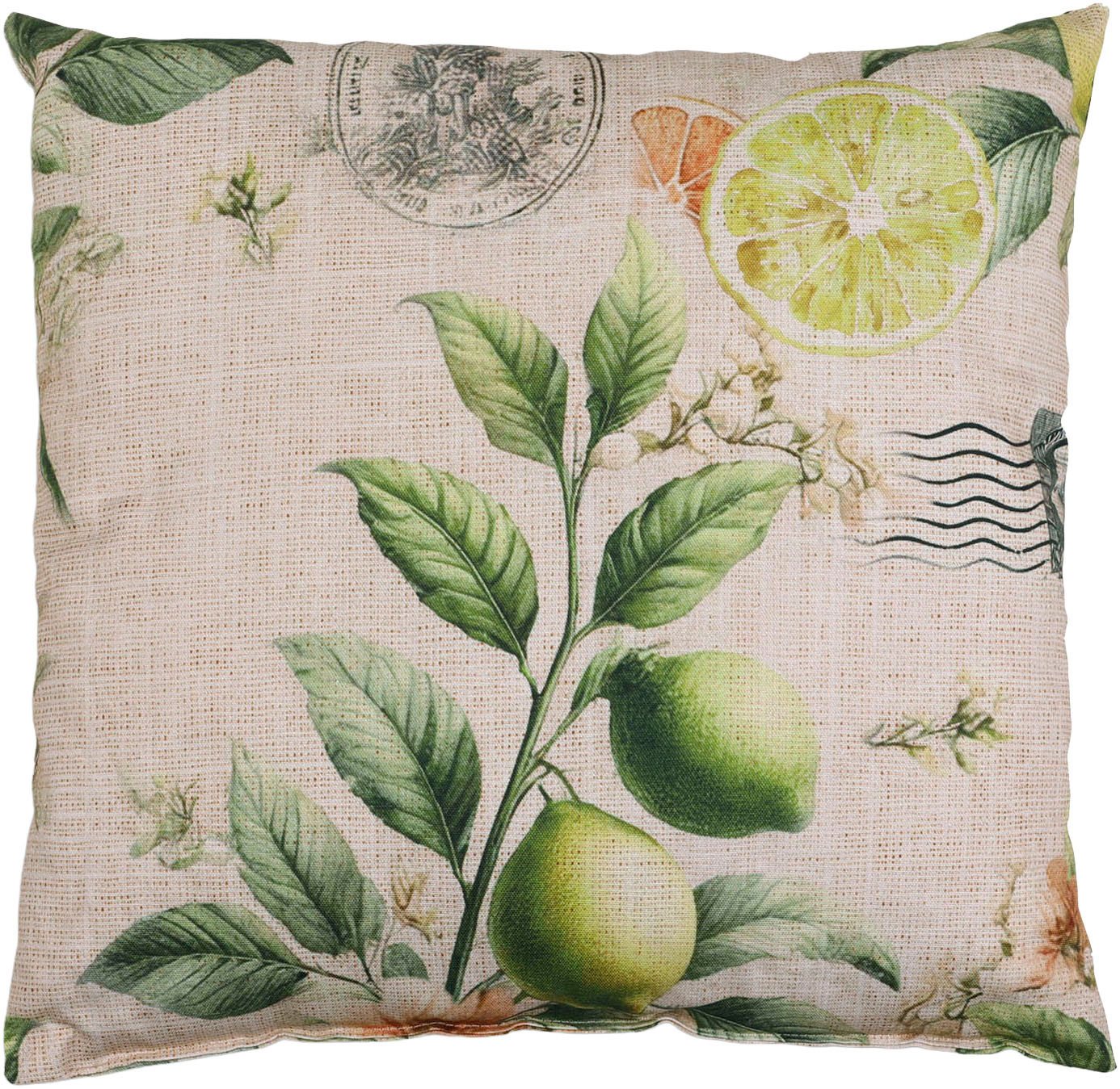 GO-DE Zierkissen Klara, (Spar-Set, 2 St), Lemon sand - Maße BxLxH ca.: 48 cm x 48 cm x cm Bild 4