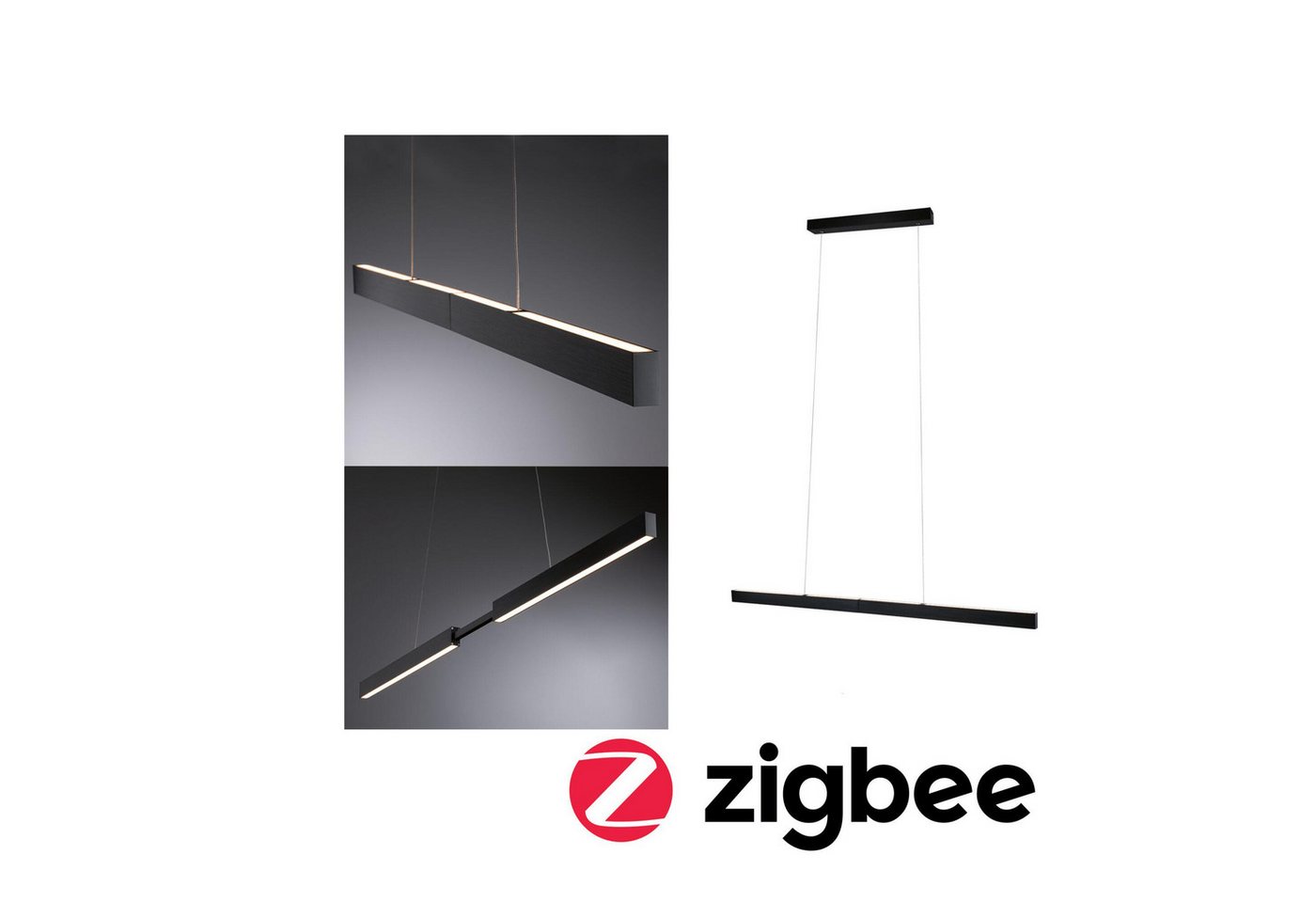 Paulmann LED Pendelleuchte Aptare RGBW+, LED fest integriert, Tageslichtweiß, Smart Home Bild 3