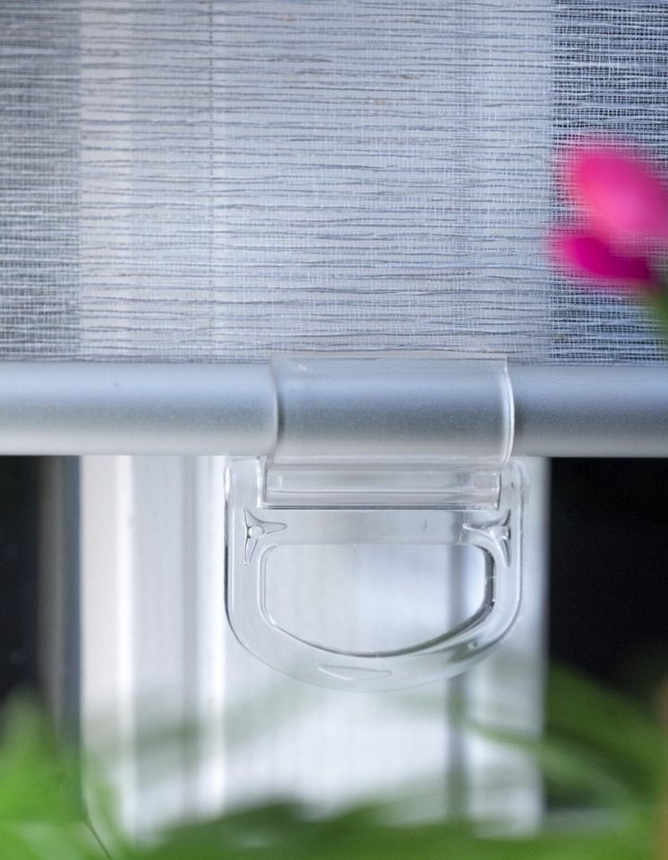 Springrollo, K-HOME, halbtransparent, mit Bohren/ohne Bohren, freihängend, Klemm- oder Schraubmontage Bild 3