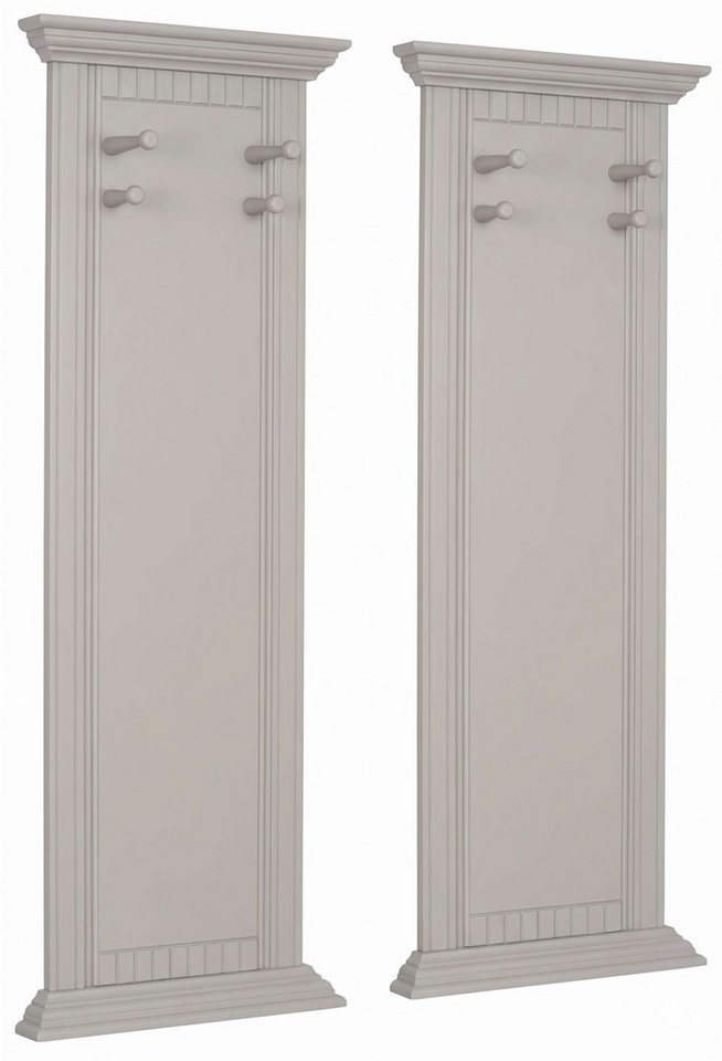 OTTO home Garderobenpaneel Rustic, Set aus 2 Paneelen, Landhausstil (2 St., Made in Europe), aus massiver Kiefer, mit dekorativen Fräsungen Bild 3
