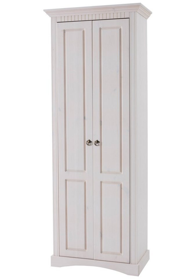 OTTO home Garderobenschrank Rustic, Dielenschrank, Dielenmöbel, Landhausstil (Made in Europe) aus massiver Kiefer, Breite 71 cm, Kassettenoptik